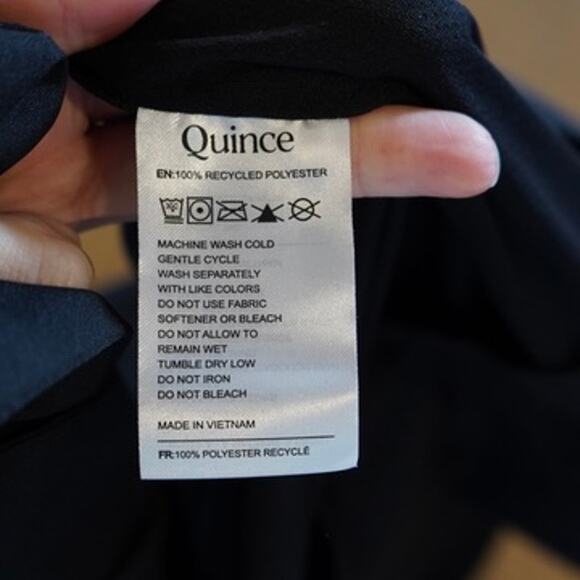 Women’s Quince Weatherproof Trench Raincoat True Black Size Small - Picture 9 of 9
